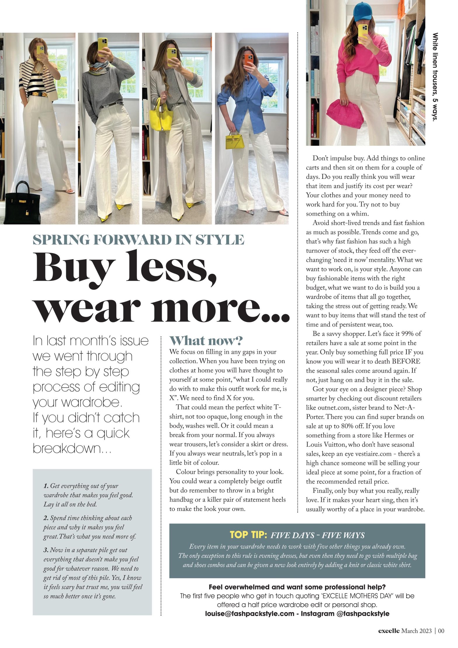 Buy less wear more